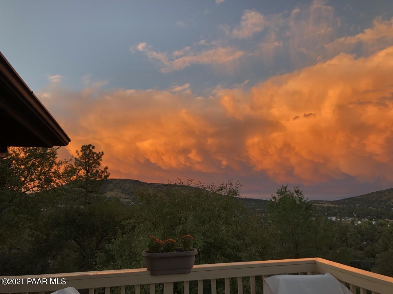 2549 Shadow Valley Ranch Road Prescott, AZ 86305 - Photo 13 of 91 Deck Moonsoon Sunset