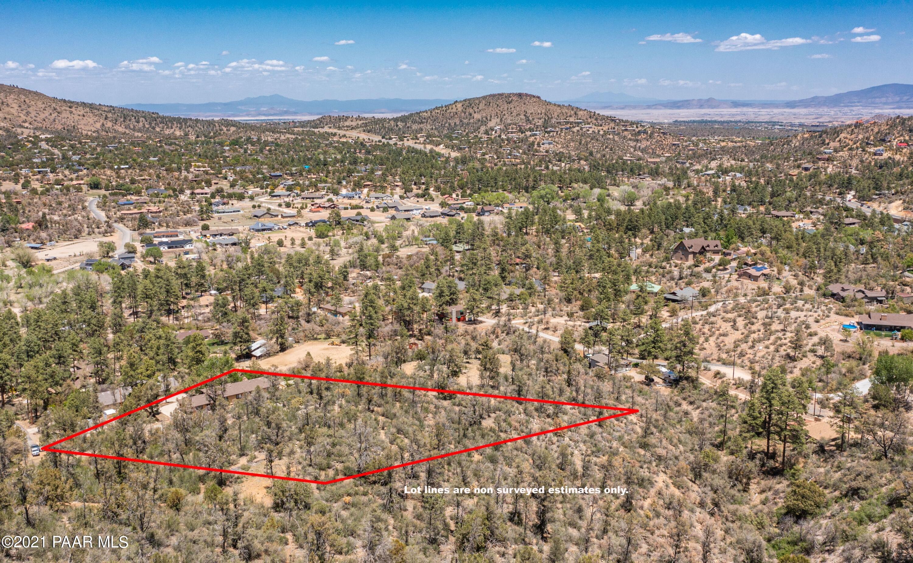 2549 Shadow Valley Ranch Road Prescott, AZ 86305 - Photo 87 of 91 Aerial view looking NE