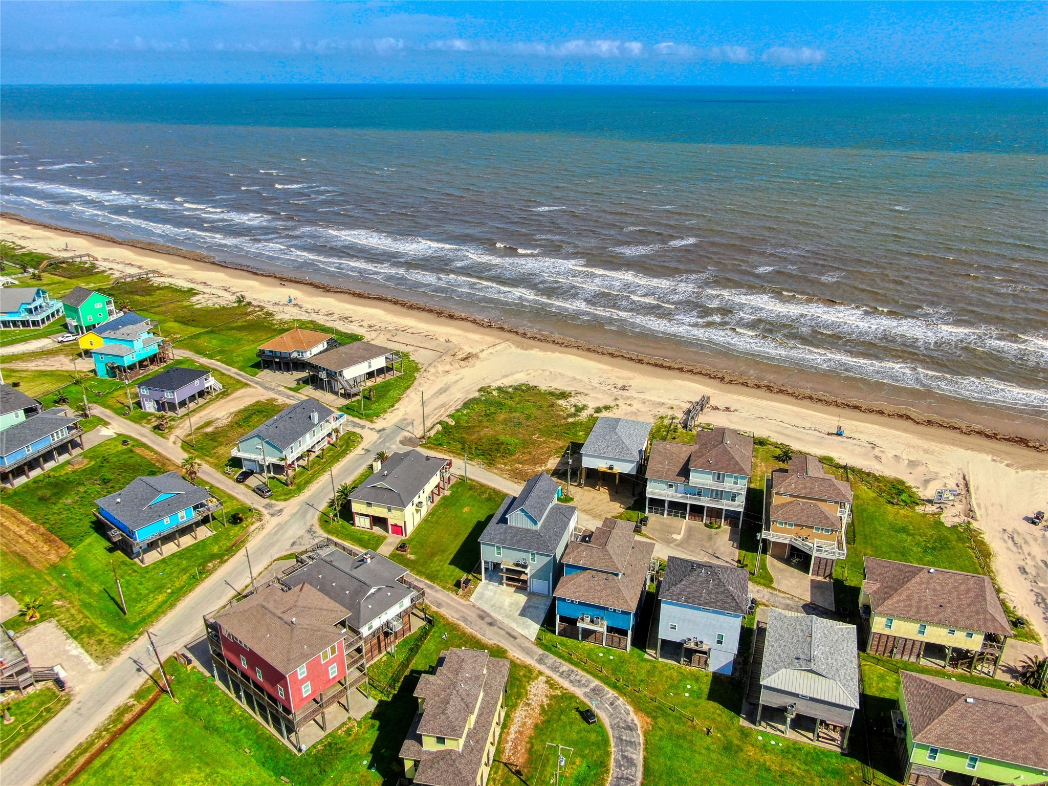 2906 Shady Lane Crystal Beach, TX 77650 - Photo 30 of 35 a view of a city with an ocean view