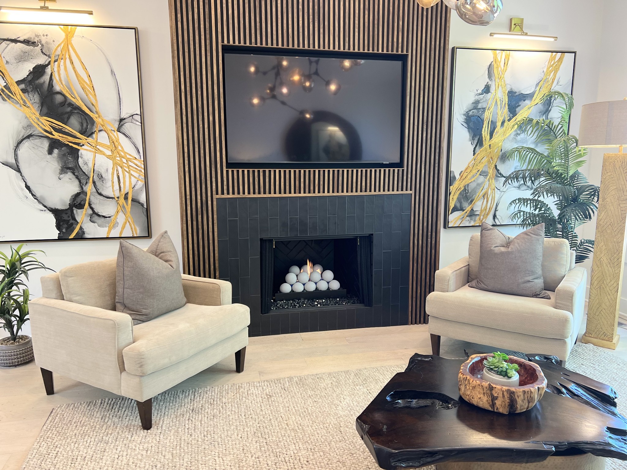 657 Nickolas Drive, Unit 657 Lebanon, TN 37087 - Photo 9 of 27 a living room with furniture and a fireplace