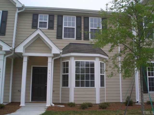 4415 Log Cabin Drive Raleigh, NC 27616 - Photo 10 of 10 Beautiful 4415 Log Cabin Drive welcomes you home! Based on the Birch floor plan, lovely landscaping and a covered entry showcase your front door. See the HardiPlank siding? 50 year warranty! (Accompany photos may vary from actual townhouse.)