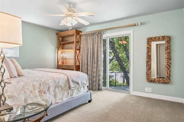 a view of a porch with a backyard