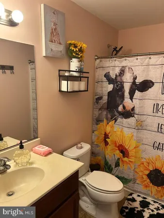 a bathroom with a sink and toilet