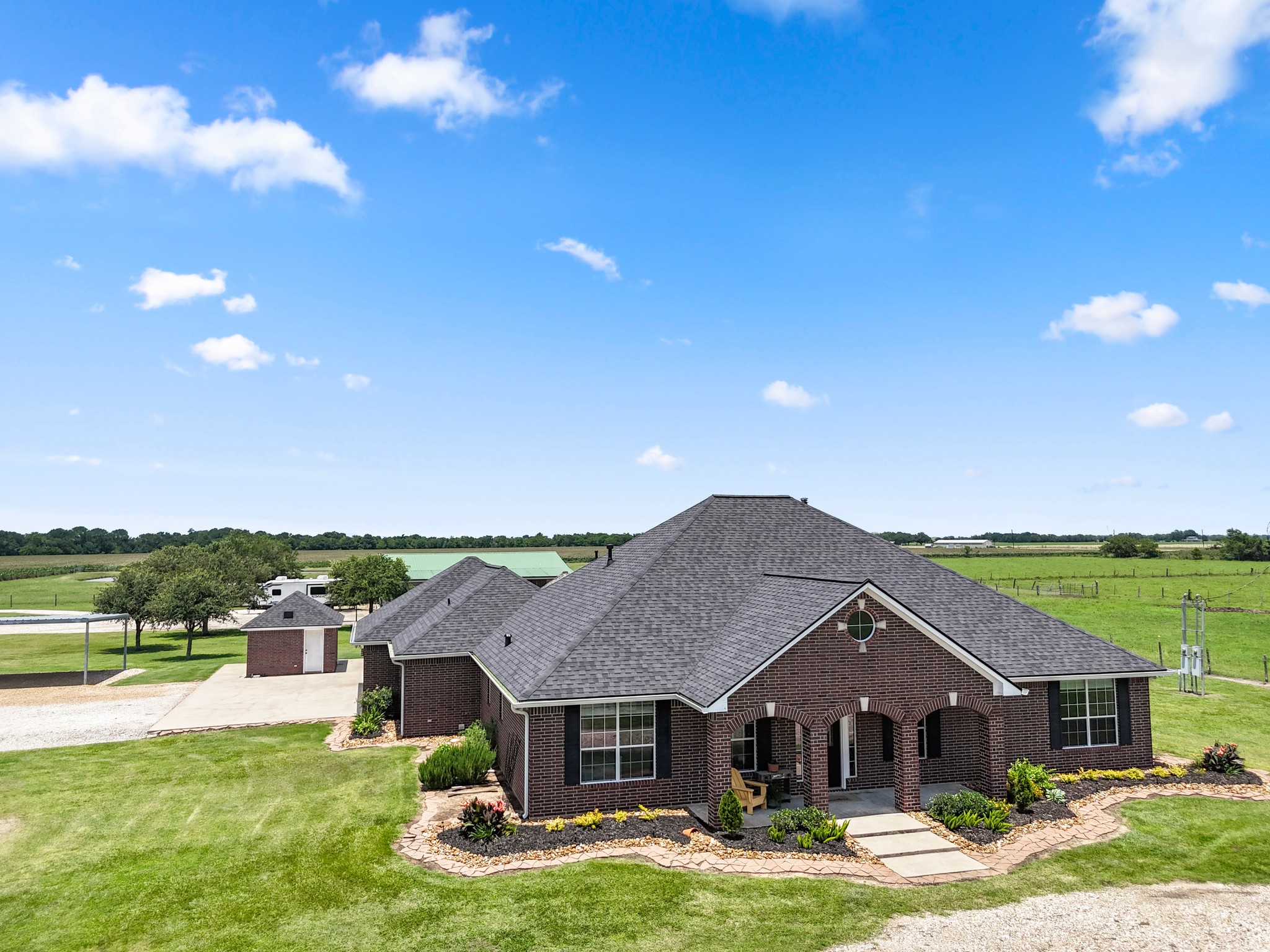 10630 Brinkmeyer Road Needville, TX 77461 - Photo 2 of 50 a front view of house with yard and green space