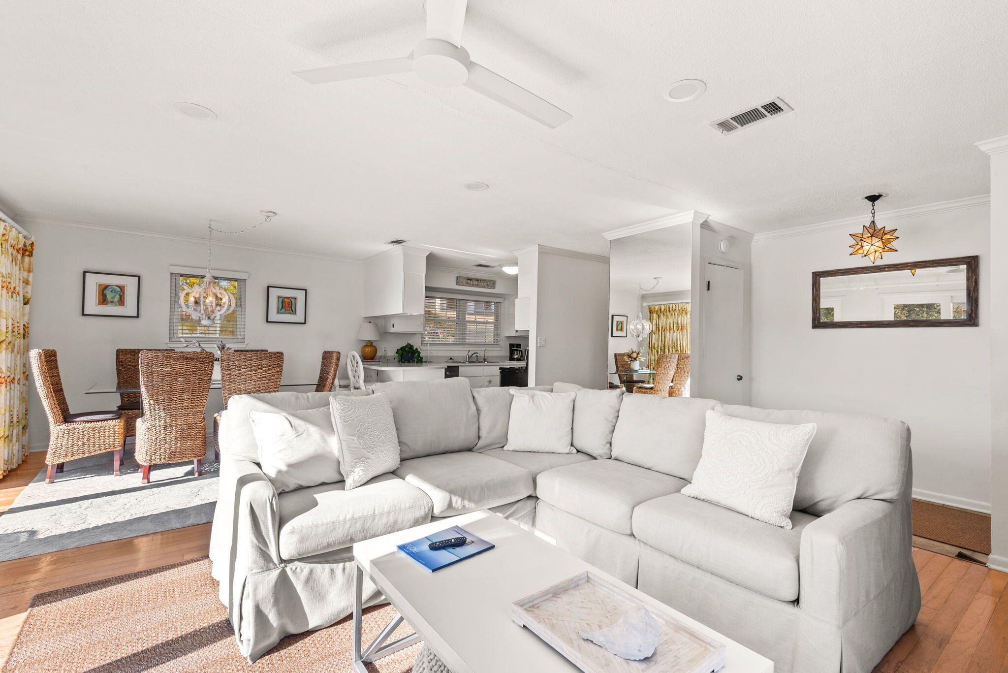 71 Baird Road Santa Rosa Beach, FL 32459 - Photo 46 of 63 a living room with furniture and a large window