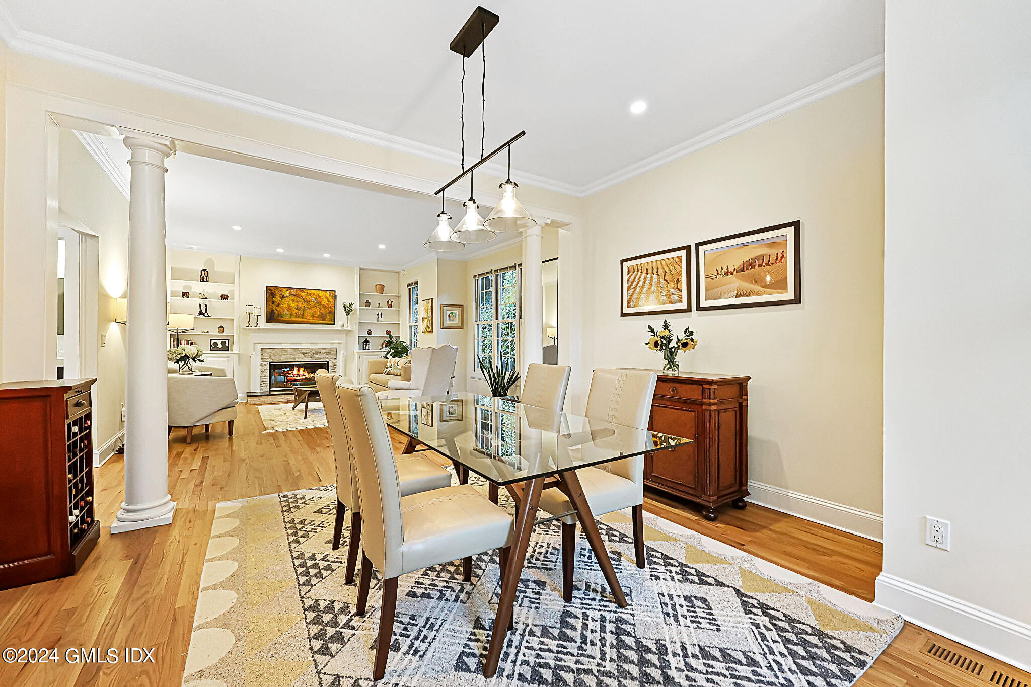 48 Spring Street, Unit 8 Greenwich, CT 06830 - Photo 5 of 24 a view of a livingroom and dining room