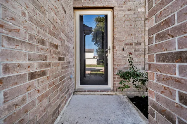 a view of front door of house