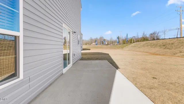 a backyard of a house