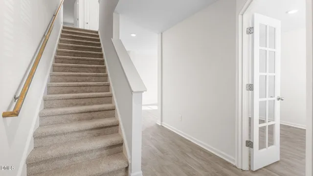 a view of front door of house