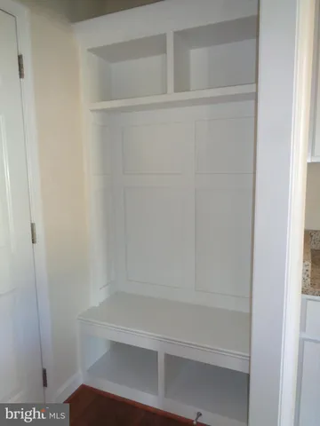 a view of small space with closet