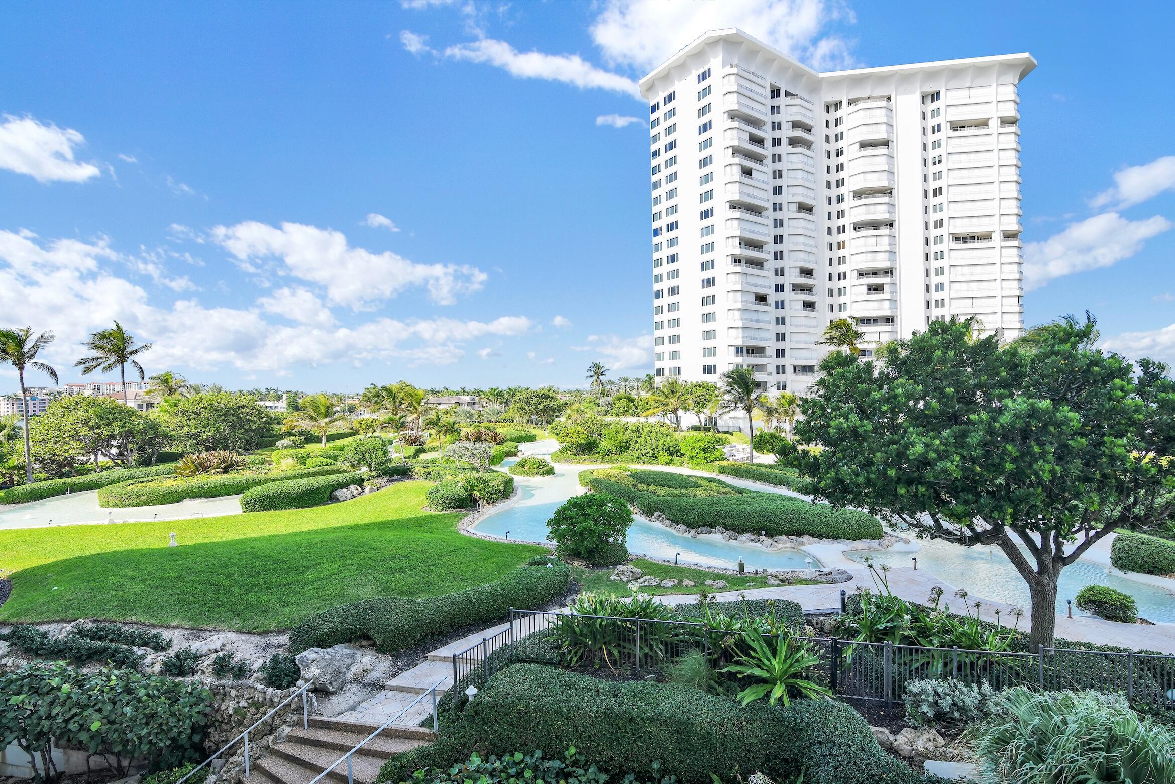550 South Ocean Boulevard, Unit 403 Boca Raton, FL 33432 - Photo 22 of 55 a view of a large building with a yard