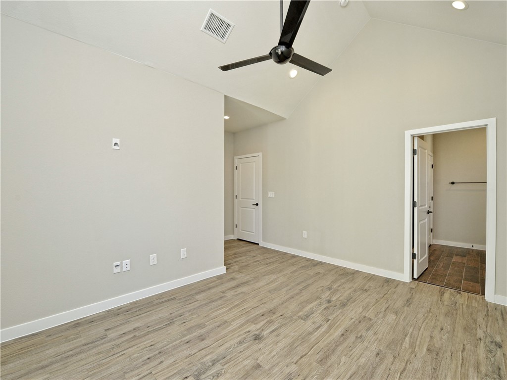 3809 Valley View Road, Unit 15 Austin, TX 78704 - Photo 18 of 30 wooden floor in an empty room