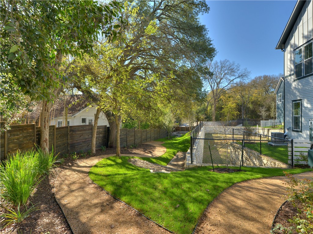 3809 Valley View Road, Unit 15 Austin, TX 78704 - Photo 29 of 30 a view of a backyard with a garden