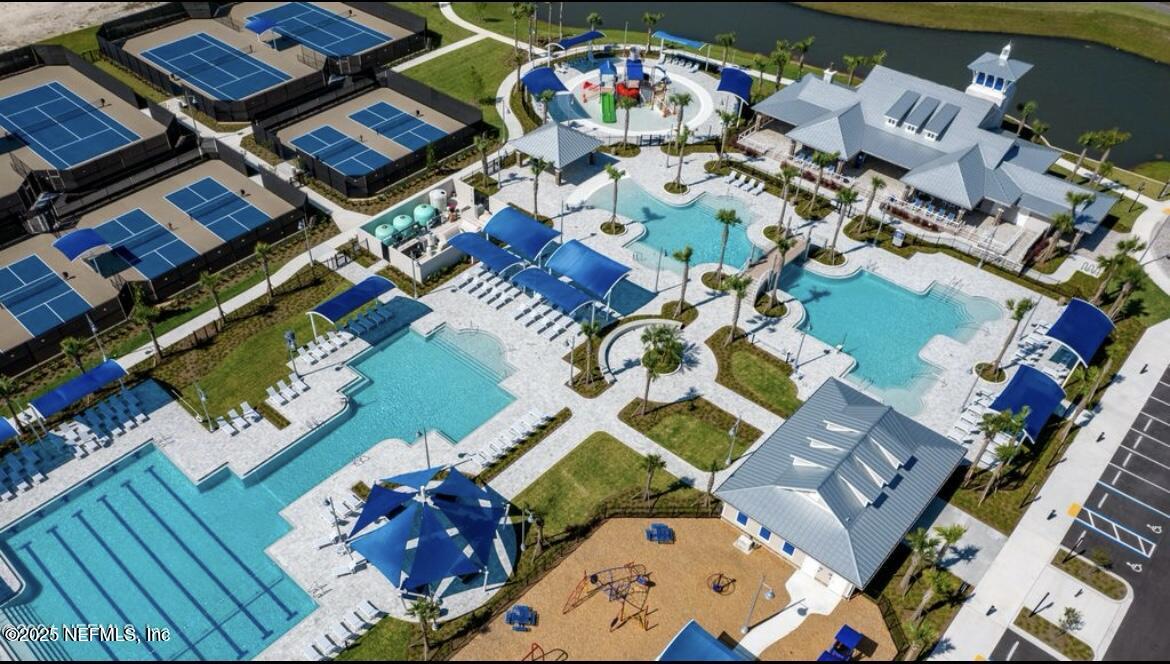 367 Brookgreen Way St. Augustine, FL 32092 - Photo 20 of 27 an aerial view of a house a yard swimming pool and outdoor space