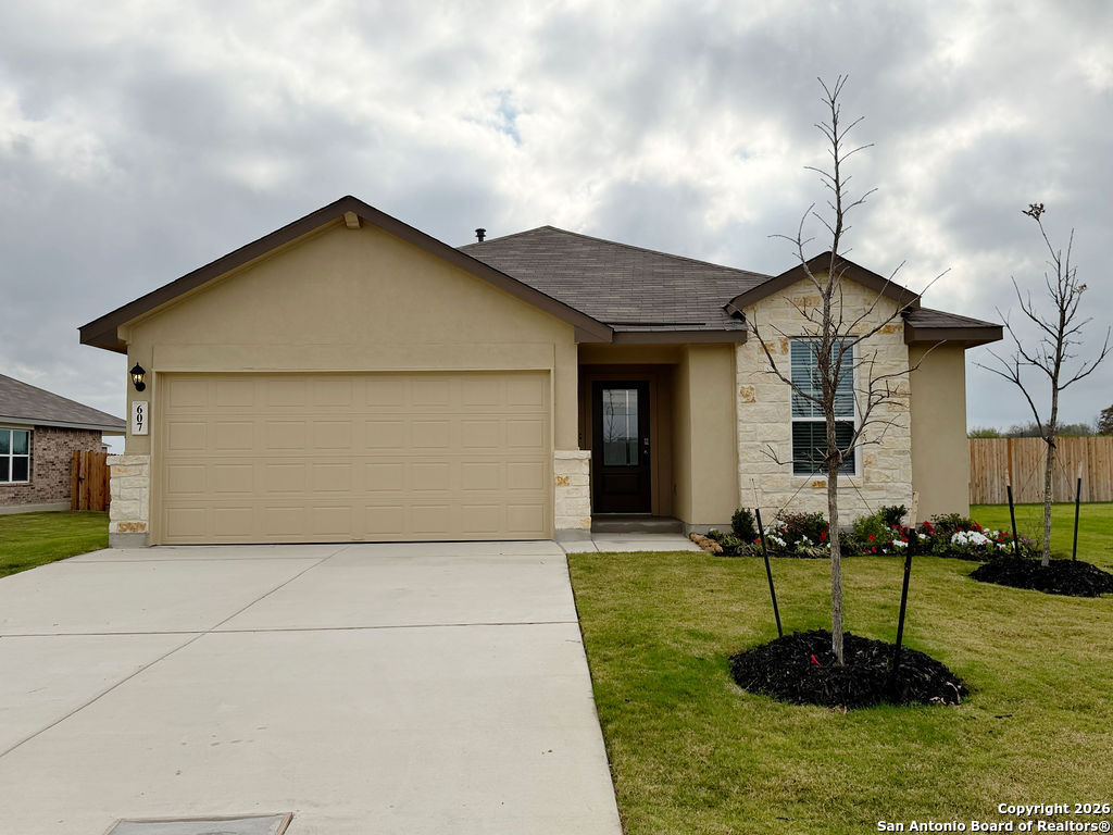 607 Fluted Cibolo, TX 78108 - Photo 2 of 50 a house view with a garden space