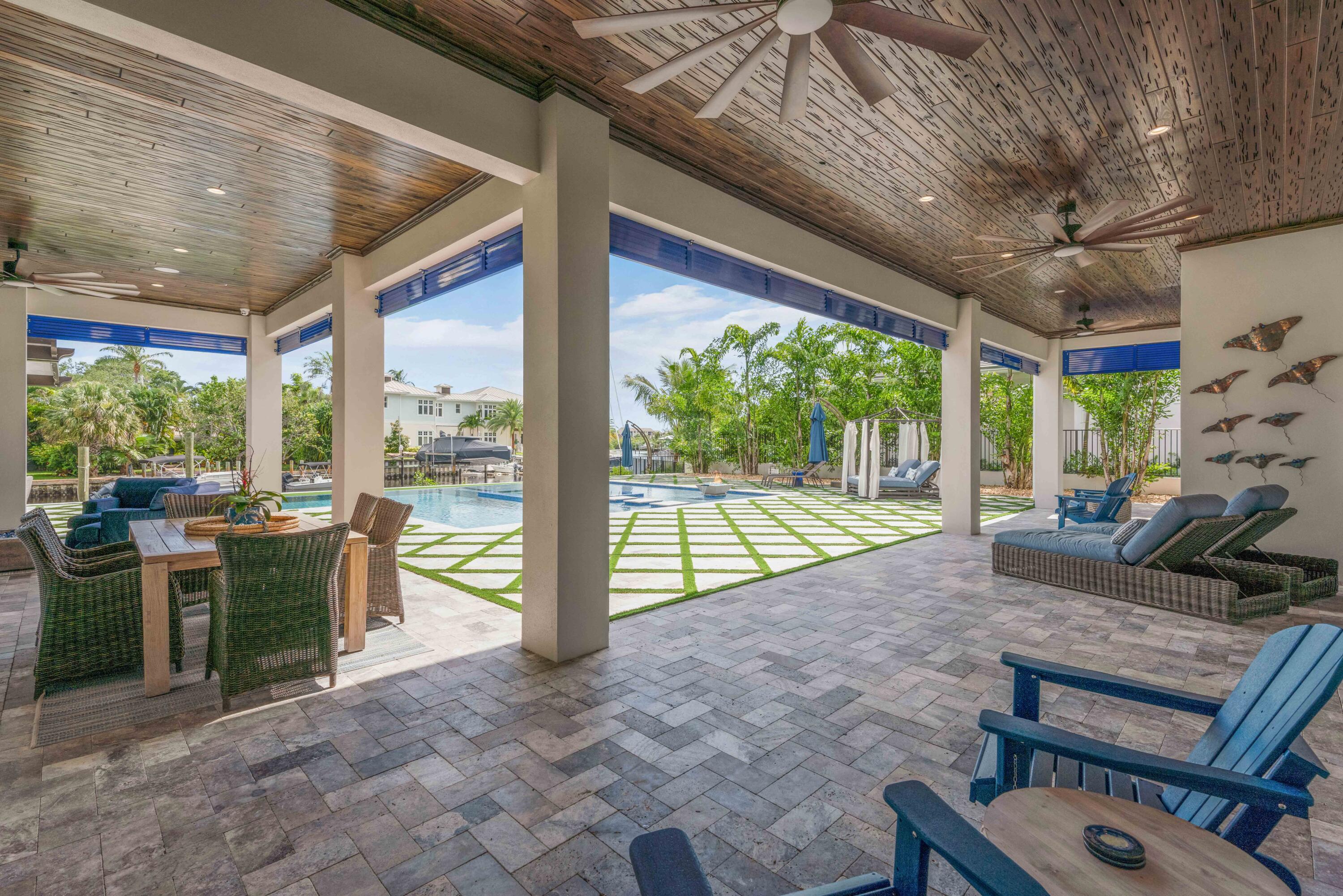261 Old Jupiter Beach Road Jupiter, FL 33477 - Photo 55 of 97 Pecky Cypress Ceilings