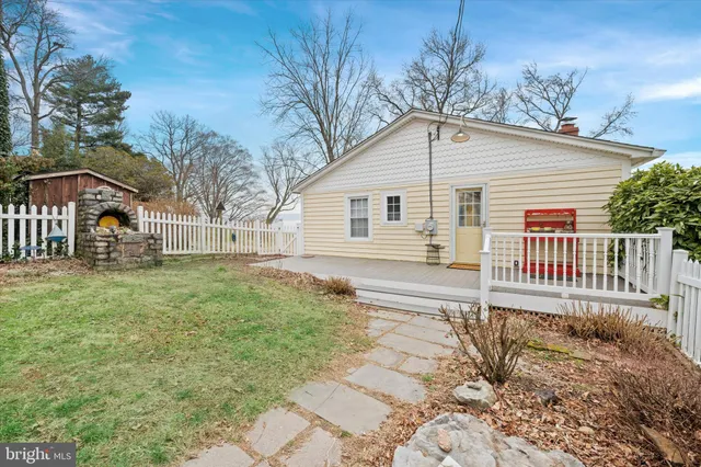 a view of wooden fence