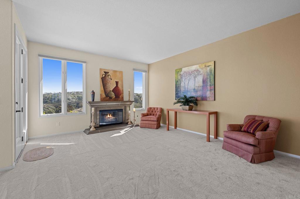 1827 Amalfi Drive Encinitas, CA 92024 - Photo 8 of 31 a living room with furniture and a fireplace