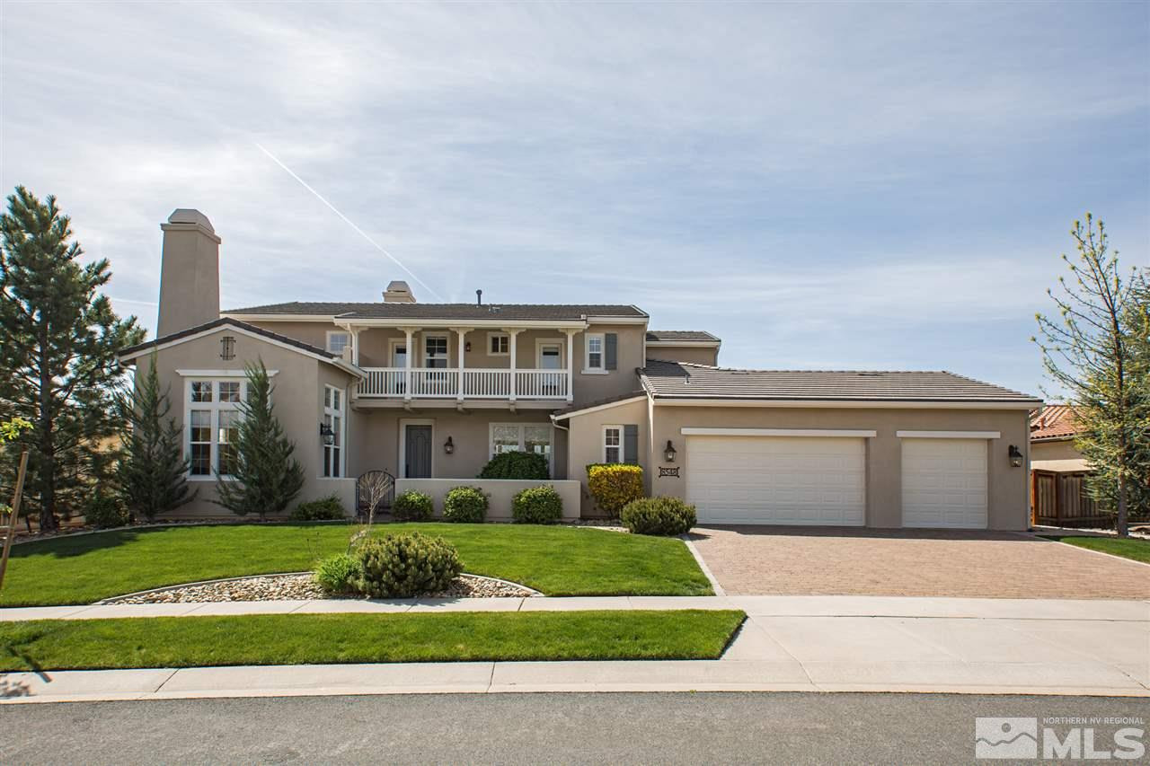 8548 Timaru Trail Reno, NV 89523 - Photo 1 of 25 a front view of a house with a garden