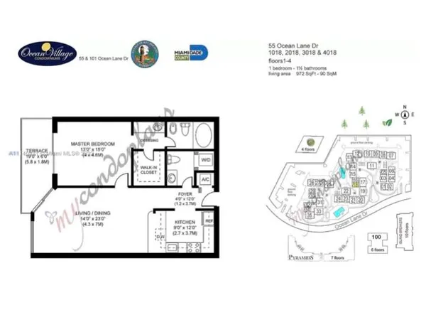$3,500 | 101 Ocean Ln Drive, Miami, FL 33149