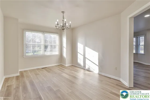 a view of an empty room