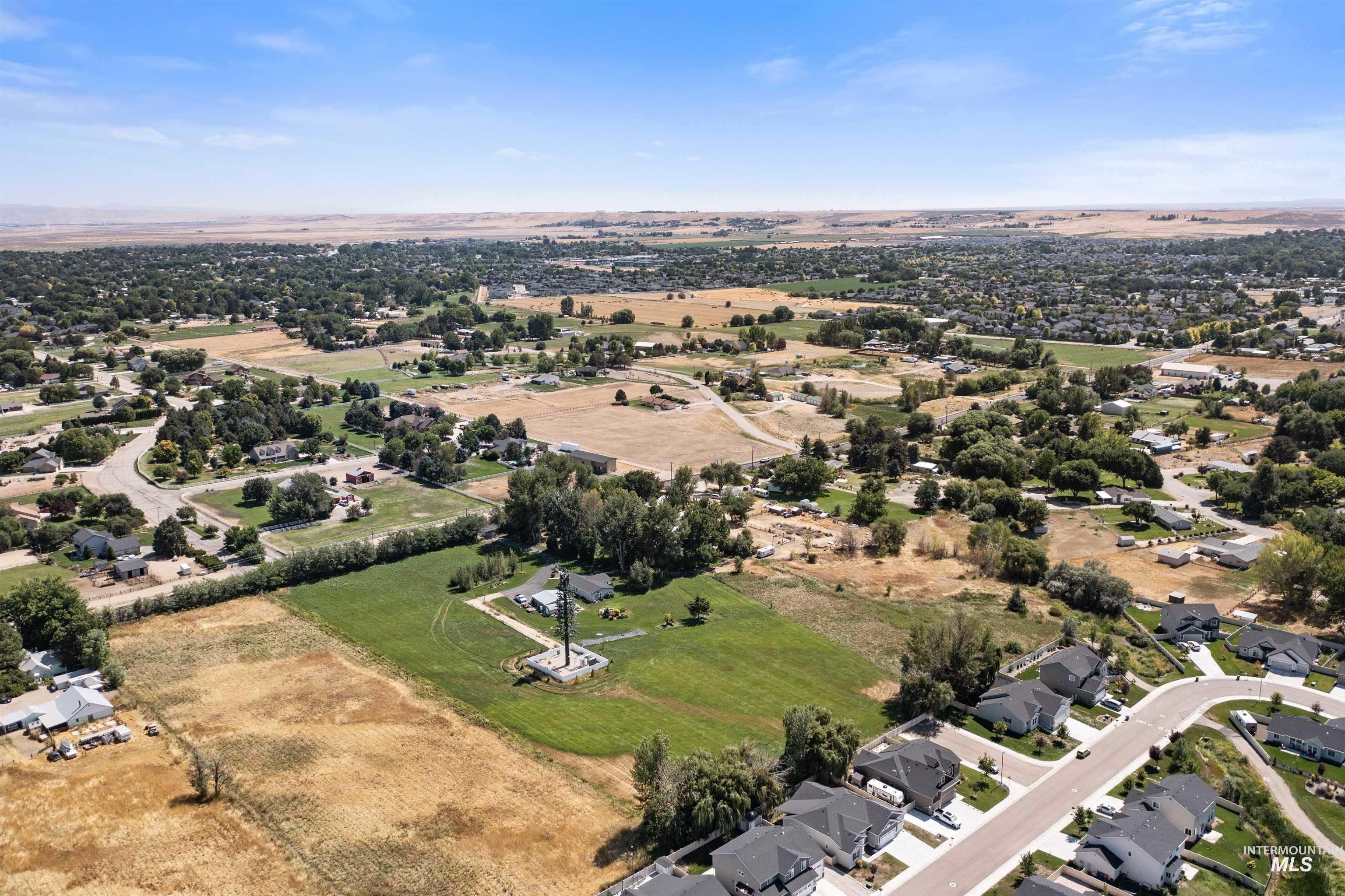 4981 South Five Mile Road Boise, ID 83709 - Photo 1 of 1 Aerial view of property's location featuring rural landscape