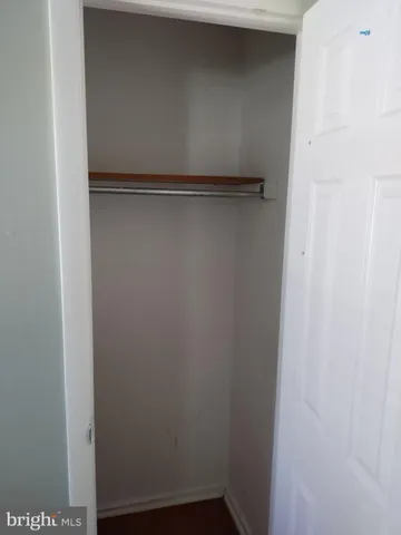 a close view of closet