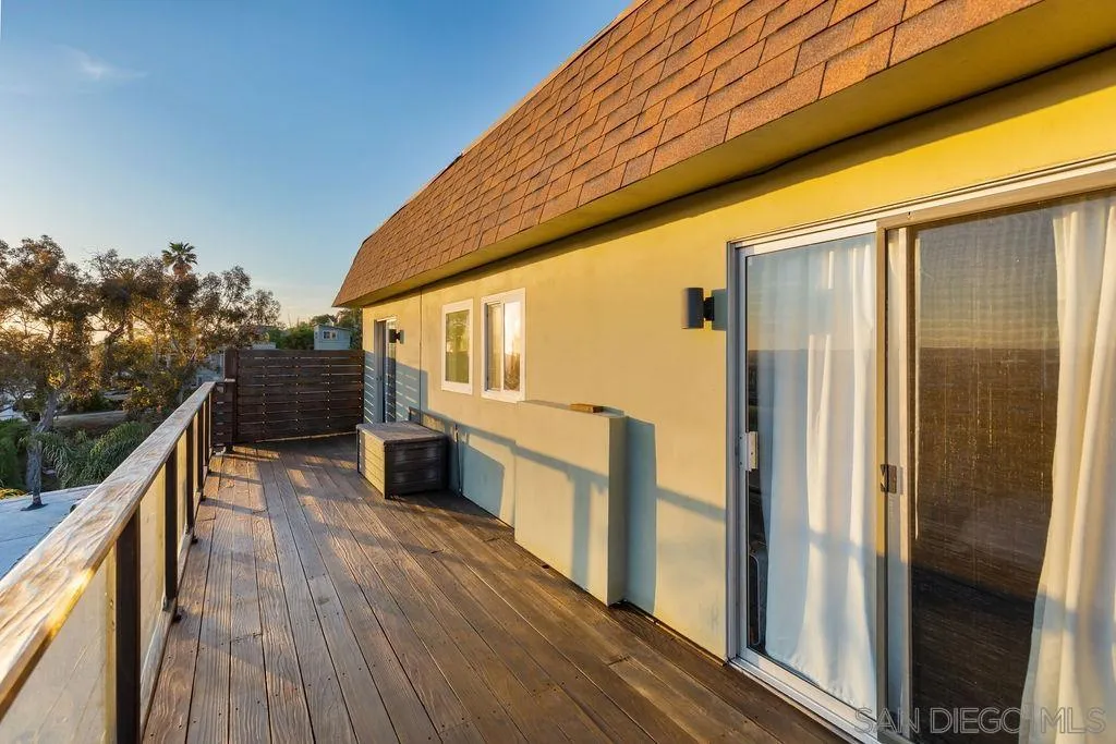 1570 Linwood Street San Diego, CA 92103 - Photo 20 of 36 a balcony with wooden floor and outdoor space