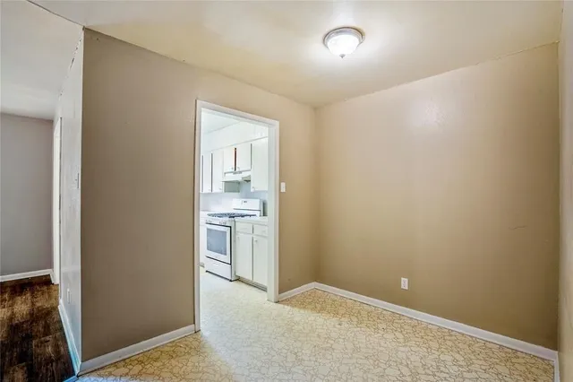 a view of an empty room