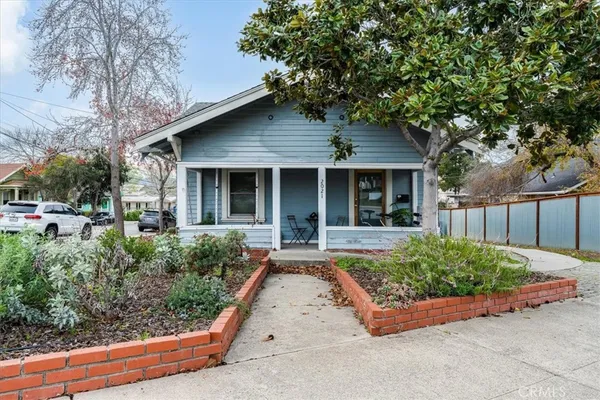 a front view of a house with porch