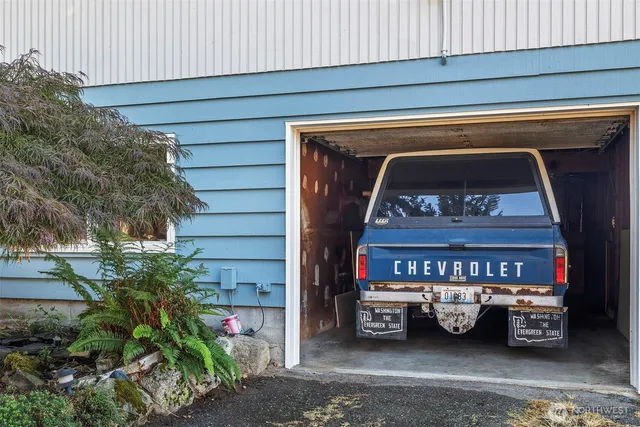 a view of parking garage