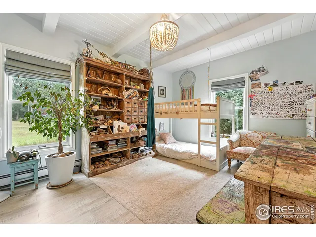 a living room with a couch and a table