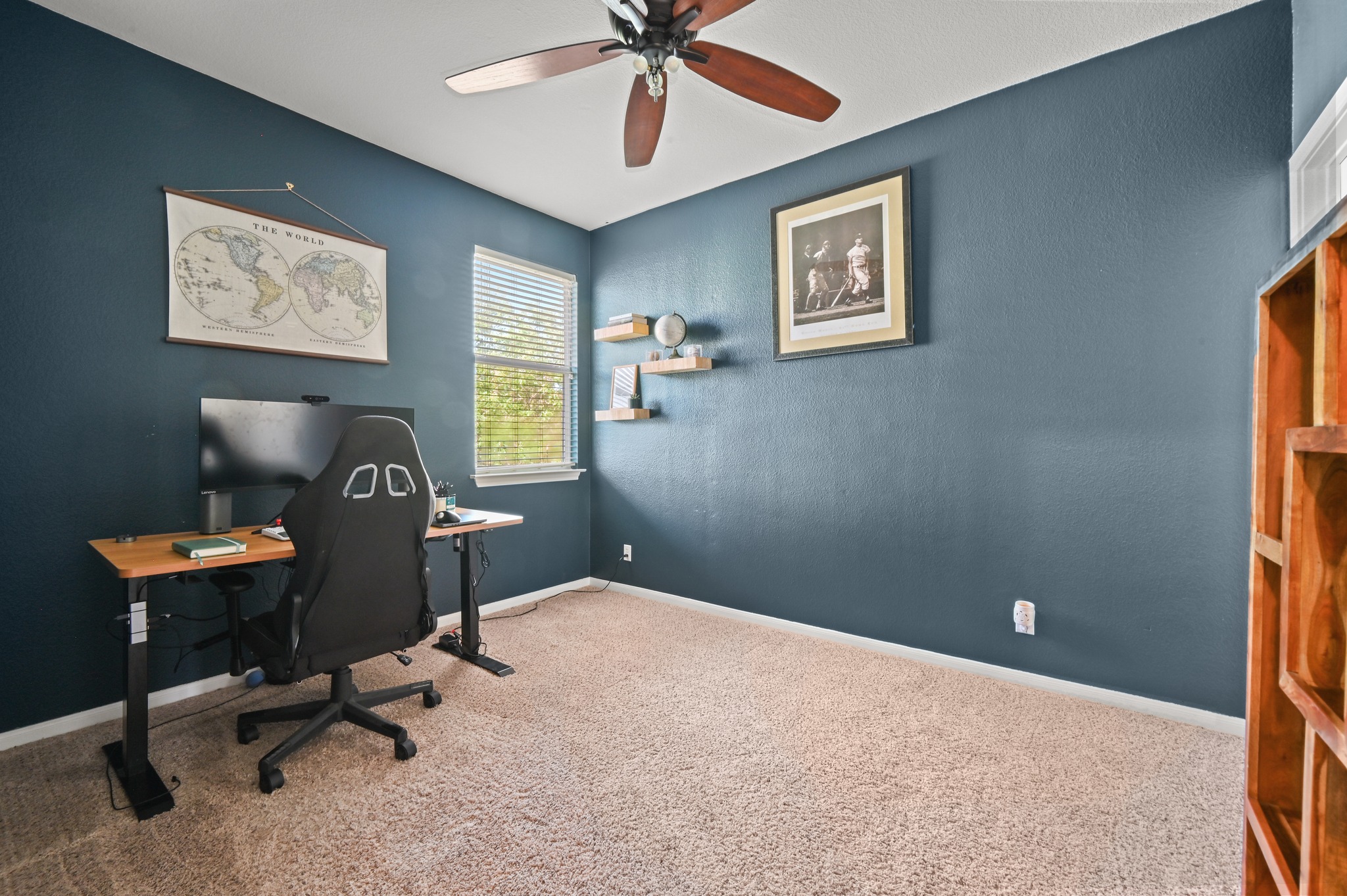 5888 Fergus Kyle, TX 78640 - Photo 22 of 40 A versatile space features a window with blinds and plush carpeting.