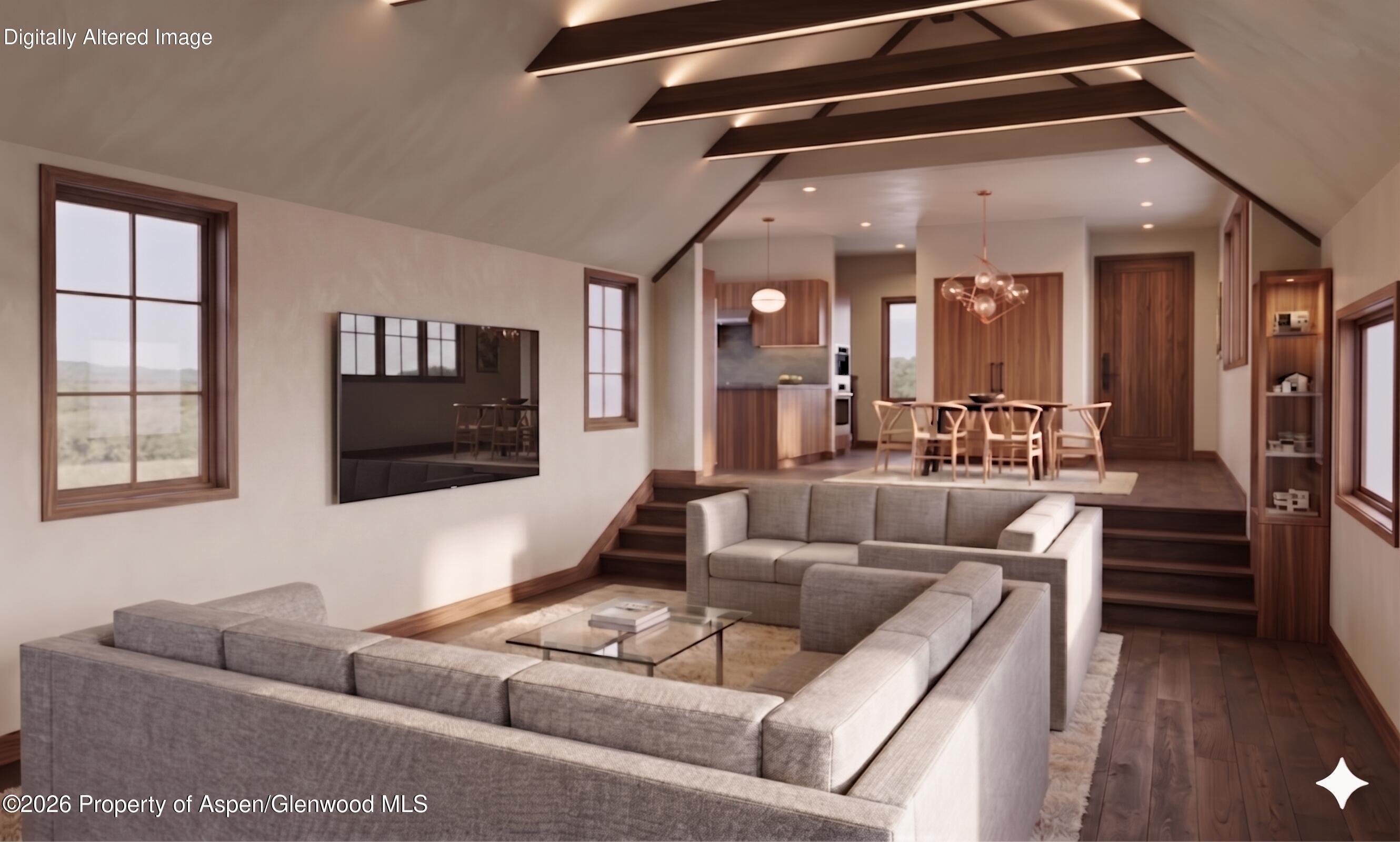 166 Swinging Bridge Lane Basalt, CO 81621 - Photo 13 of 33 Rendering of Open Concept