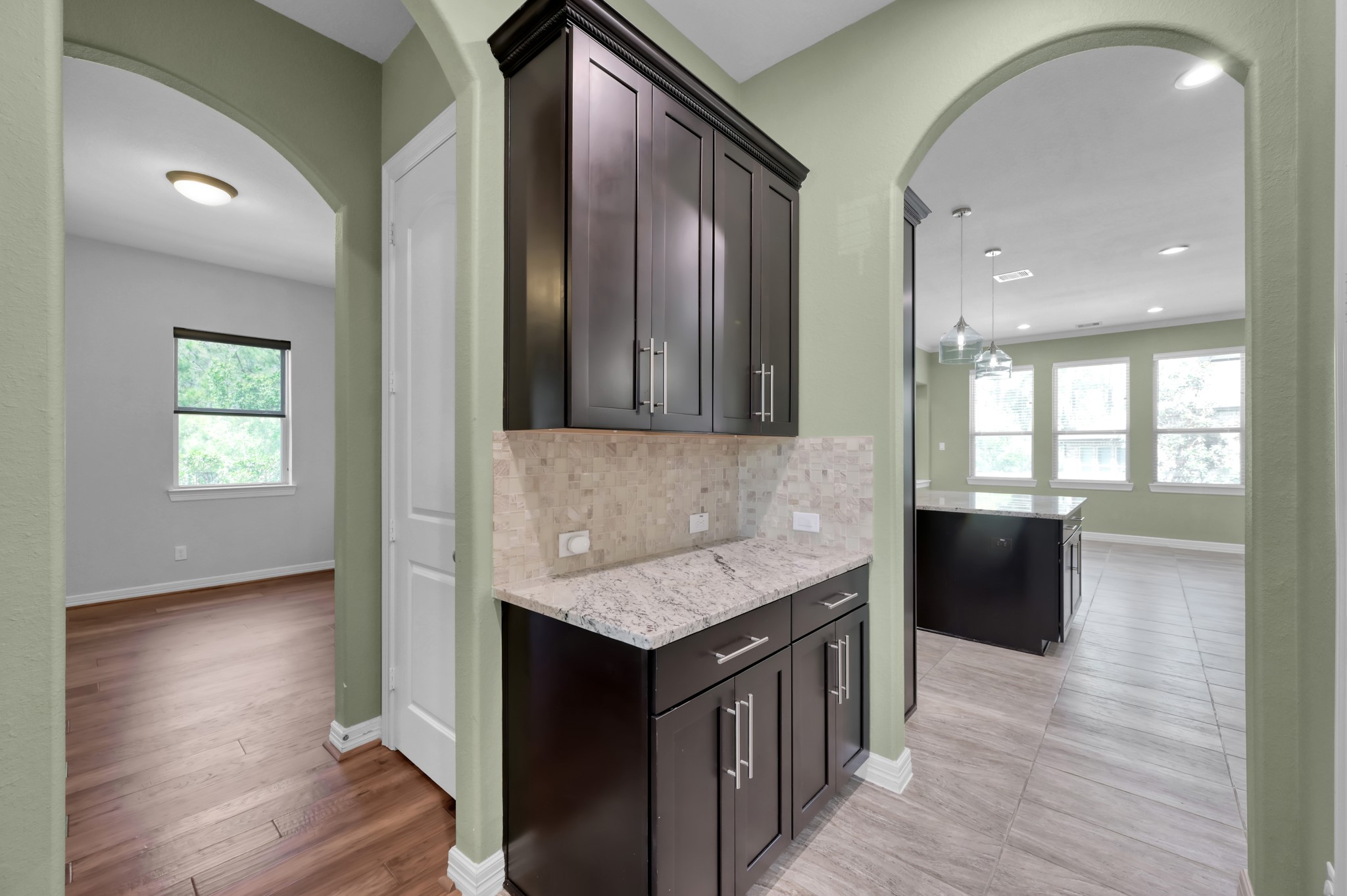 23219 Belted Kingfisher Trail Spring, TX 77389 - Photo 13 of 43 Coffee nook with a SECOND PANTRY —because extra storage like this is always a win!