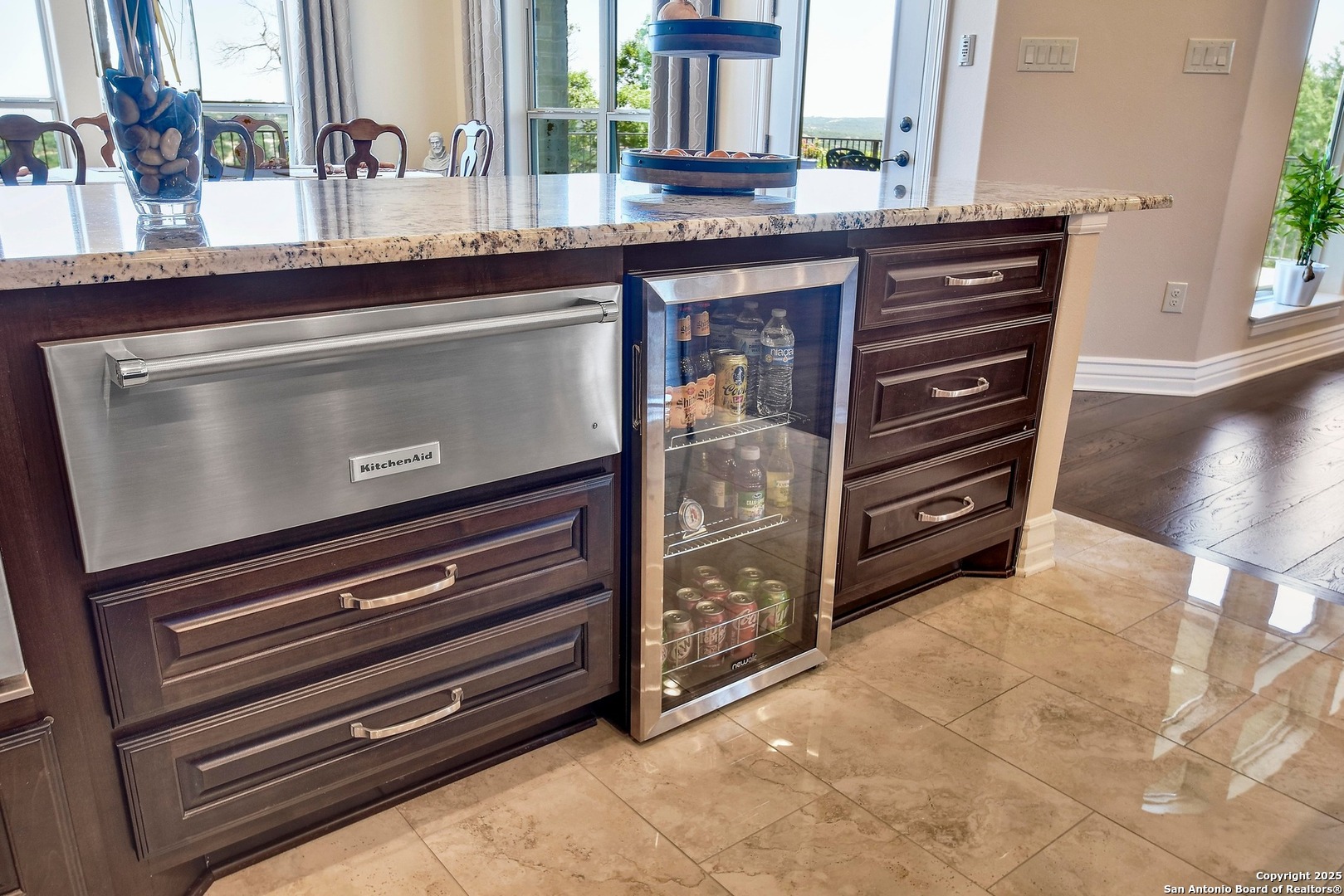 8 Braeburn Court Bulverde, TX 78163 - Photo 21 of 64 a view of kitchen with stainless steel appliances granite countertop a stove and a microwave
