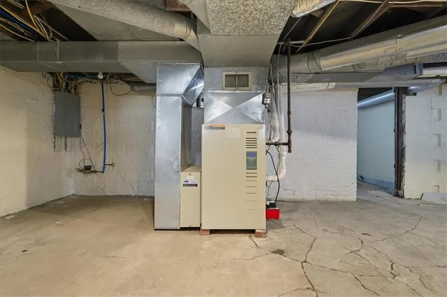 a view of a room with white walls