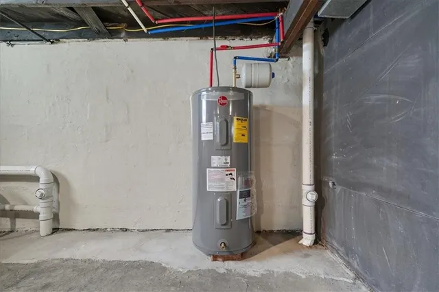 a view of storage and utility room