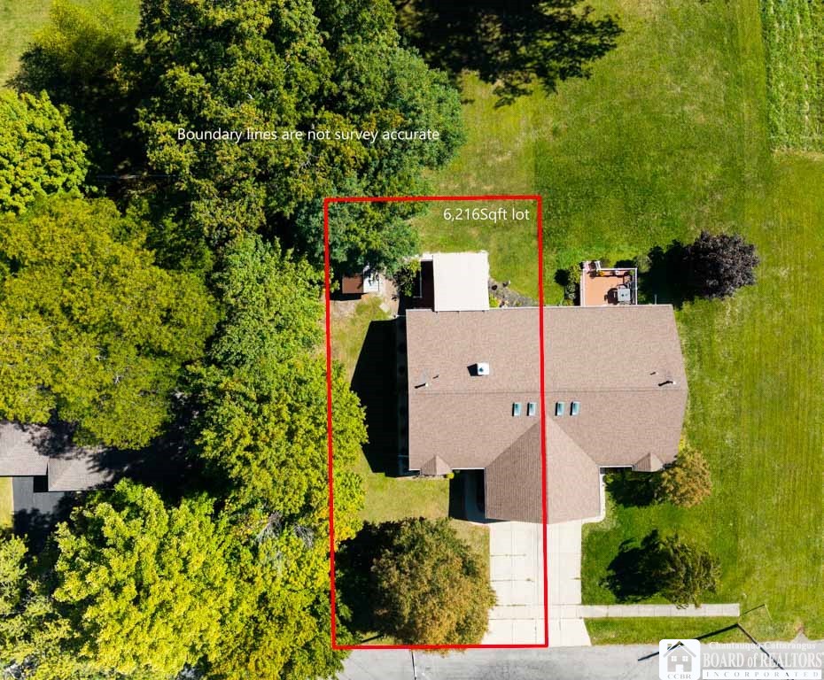 11 Pleasant Avenue Pomfret, NY 14063 - Photo 2 of 45 Aerial w/estimated boundary