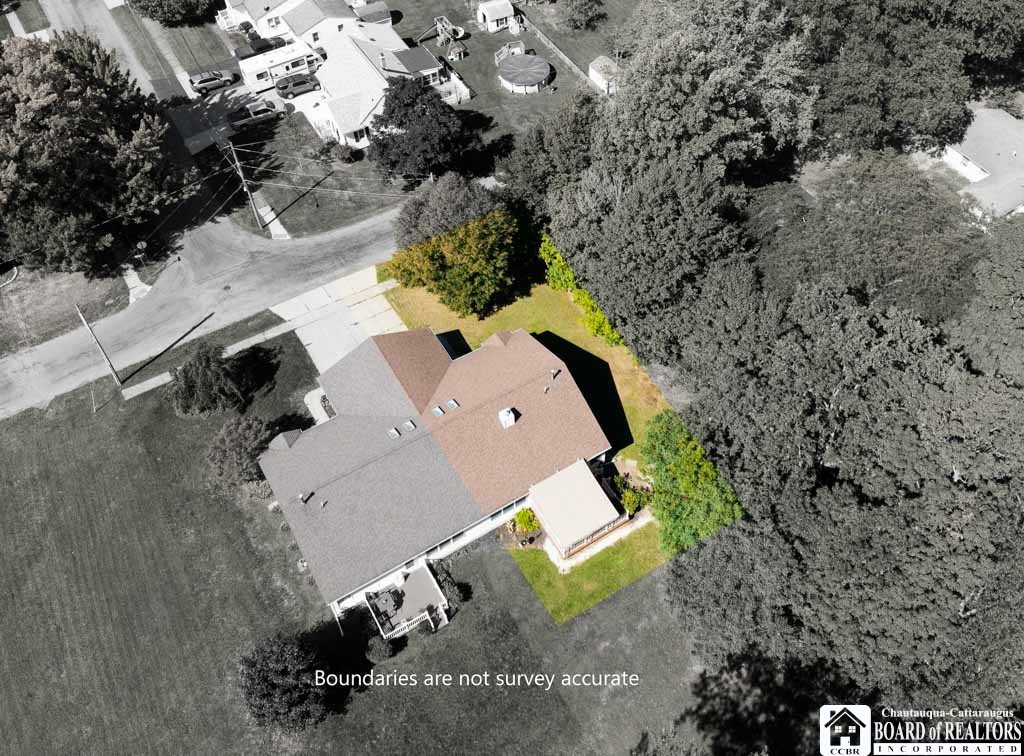 11 Pleasant Avenue Pomfret, NY 14063 - Photo 6 of 45 Aerial w/estimated boundary
