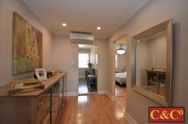 a very nice looking room with a large window