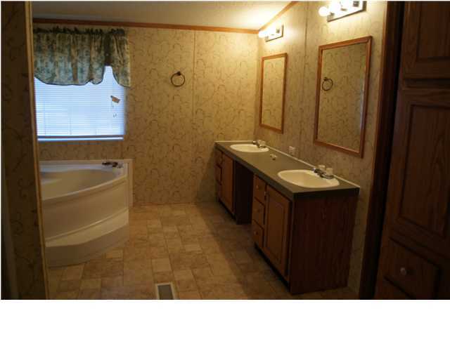 4493 Rainbird Rise Road Crestview, FL 32539 - Photo 24 of 27 a bathroom with a sink vanity and a mirror