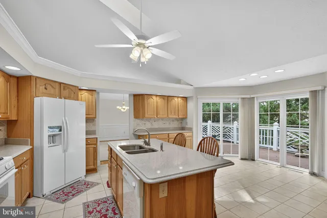 a view of an empty room with windows