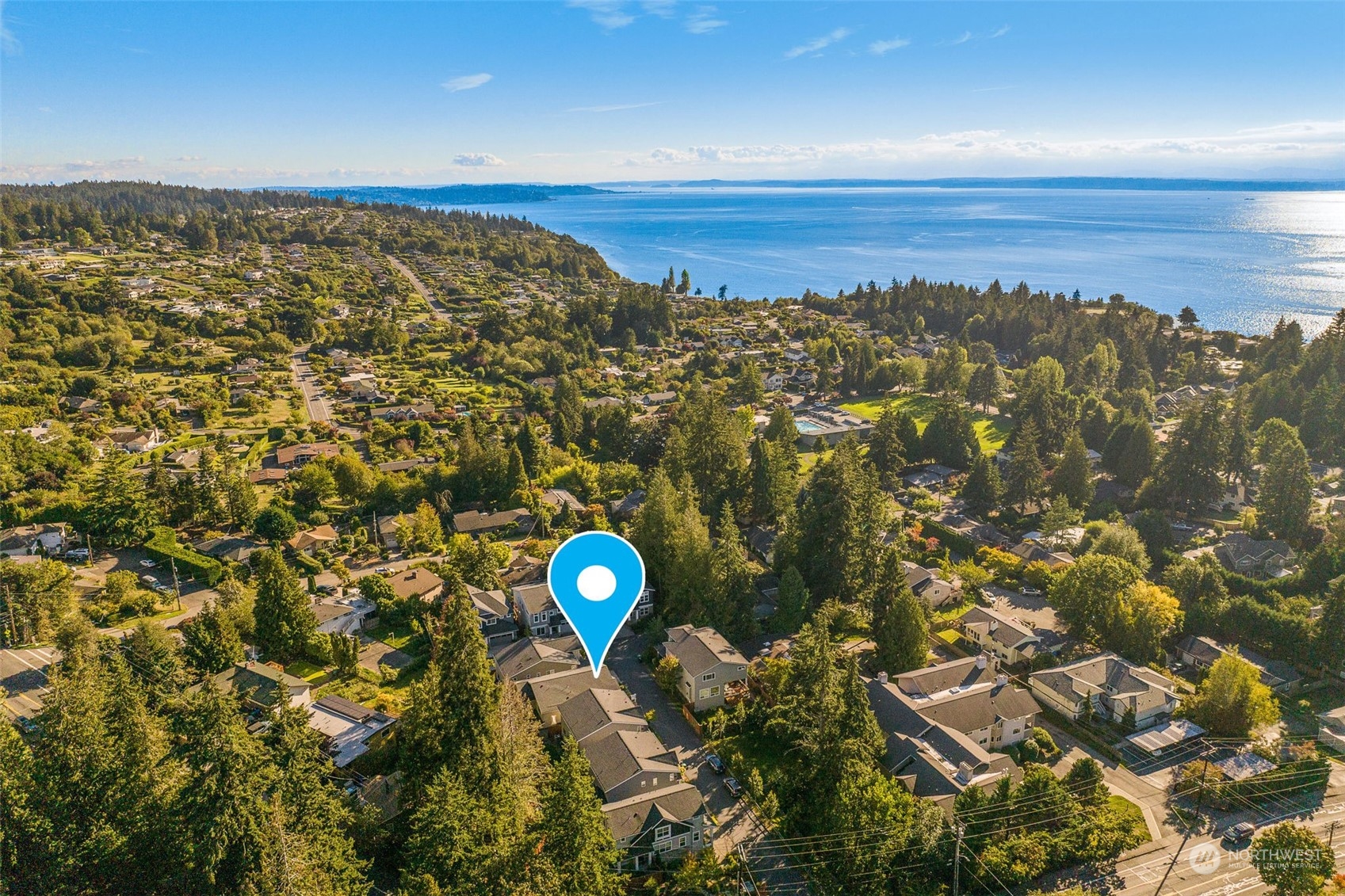 1243 Northwest Richmond Beach Road Shoreline, WA 98177 - Photo 2 of 40 a view of a city with ocean view