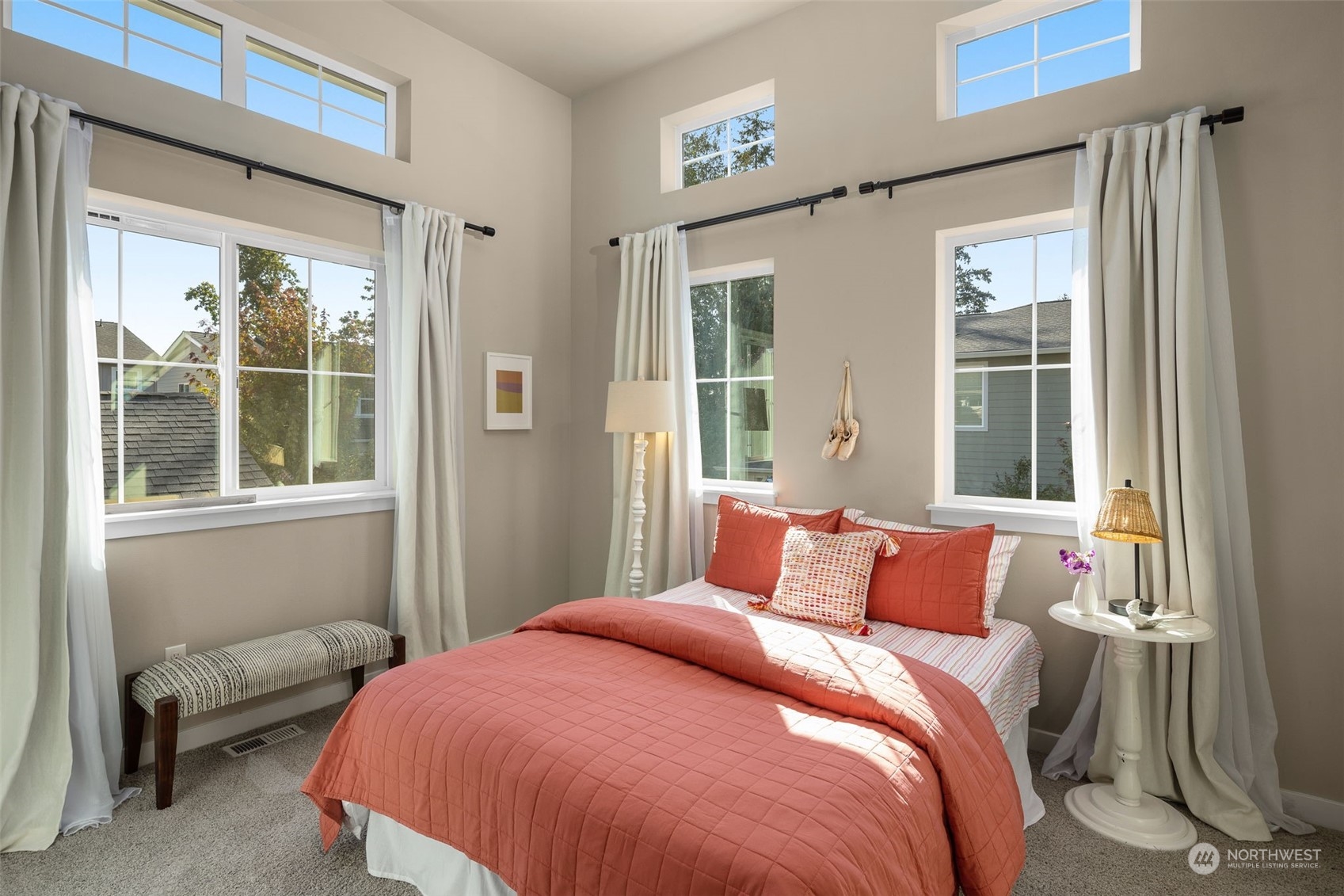 1243 Northwest Richmond Beach Road Shoreline, WA 98177 - Photo 25 of 40 a bedroom with a bed and a window