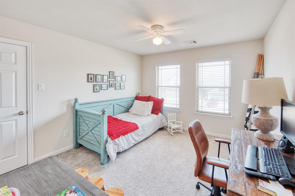 145 Cole Road Pilot Point, TX 76258 - Photo 12 of 14 a bedroom with furniture and a window