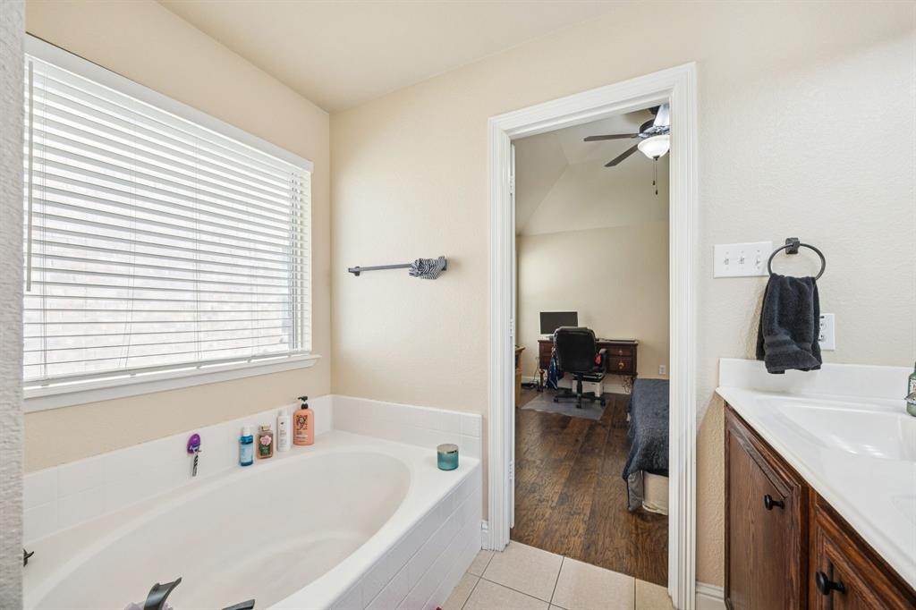 1601 Applegate Way Royse City, TX 75189 - Photo 17 of 28 a bathroom with a bathtub and a sink