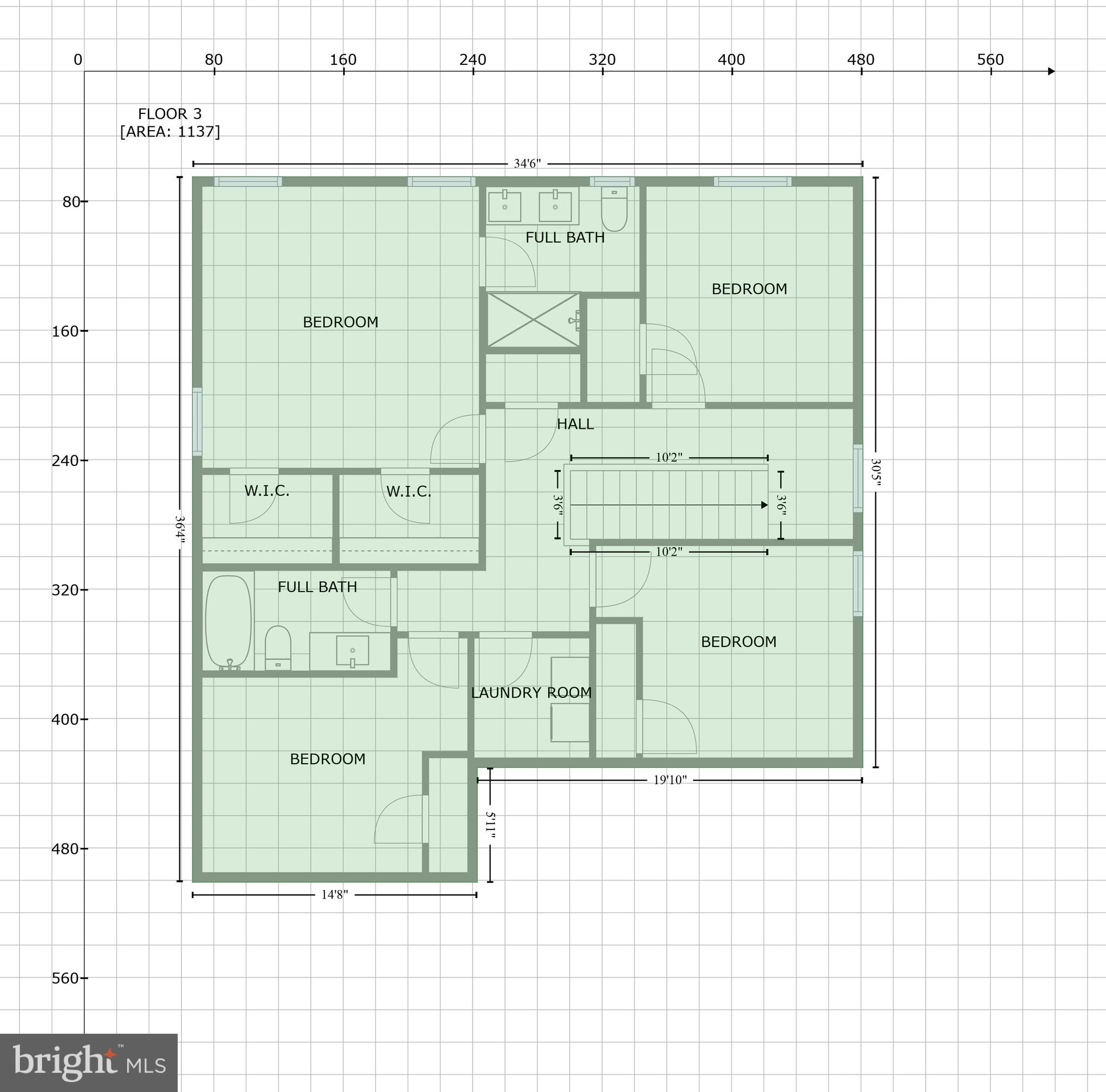 7639 Deepnotch Way Hanover, MD 21076 - Photo 54 of 55 GLA Floor Plan