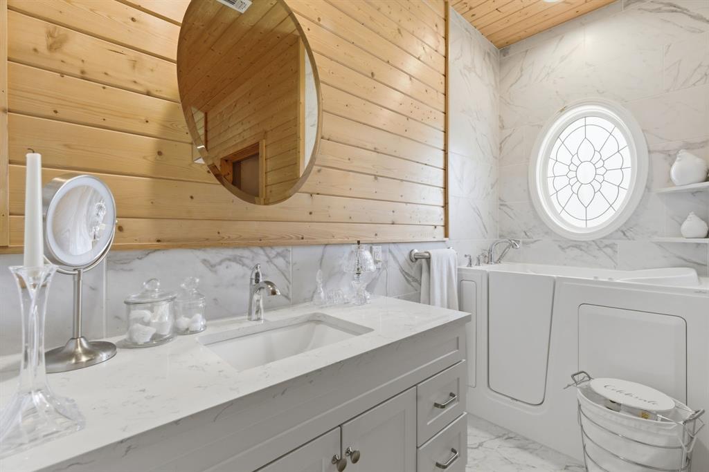 118 Heath Street Hico, TX 76457 - Photo 26 of 39 a bathroom with a sink and a mirror