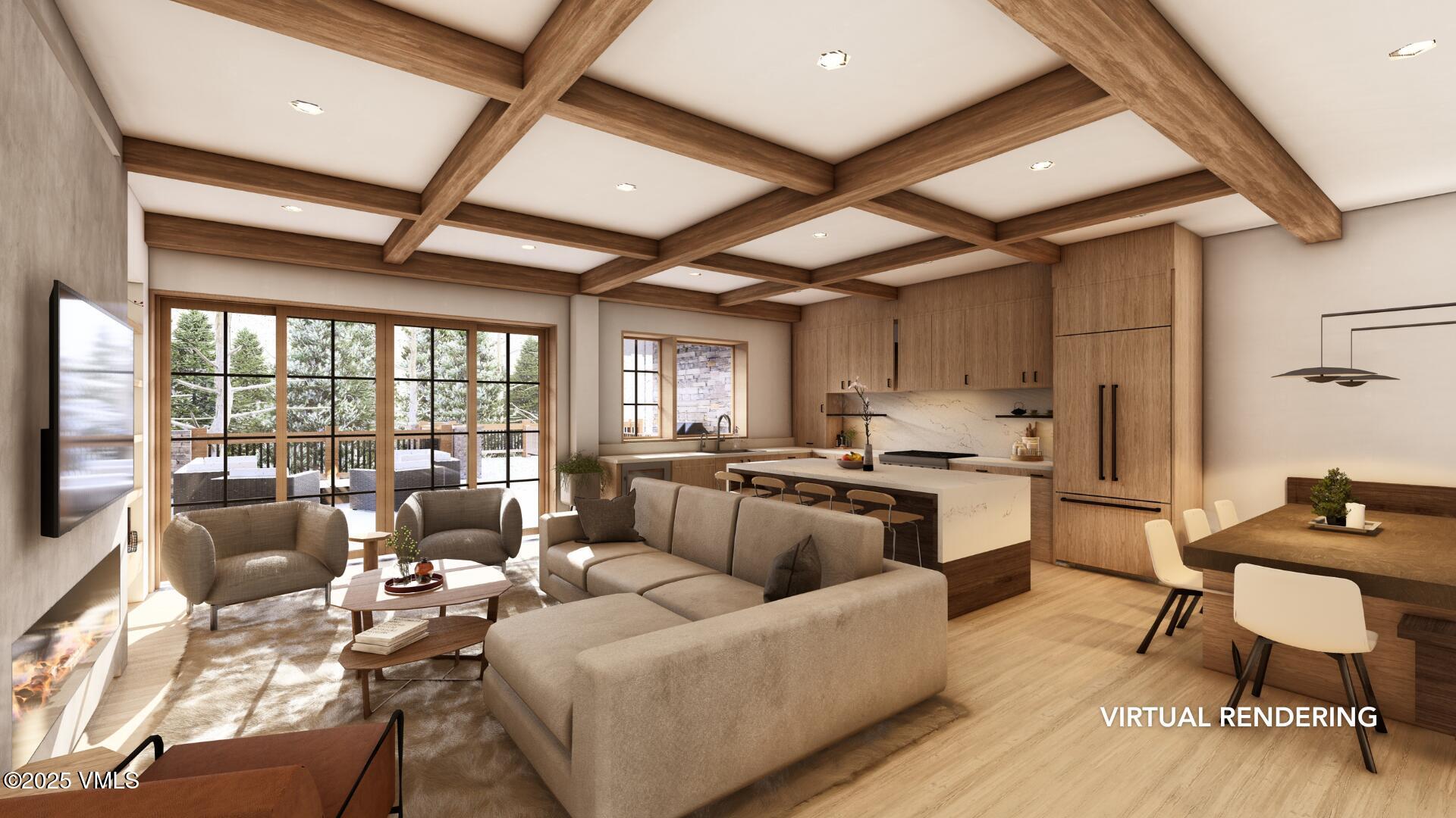 300 Prater Road, Unit A102 Beaver Creek, CO 81620 - Photo 2 of 10 a living room with furniture and a large window